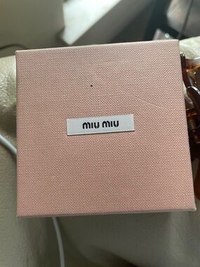 Authentic Miu Miu Pink Jewelry Box